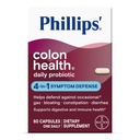 Phillips' Colon Health Daily Probiootilised kapslid, 4-in-1 Sümptom Kaitse, mis aitab kaitsta juhusliku gaasi, puhituse, kõhukinnisuse ja kõhulahtisuse eest, igapäevane täiendus, 60 Count