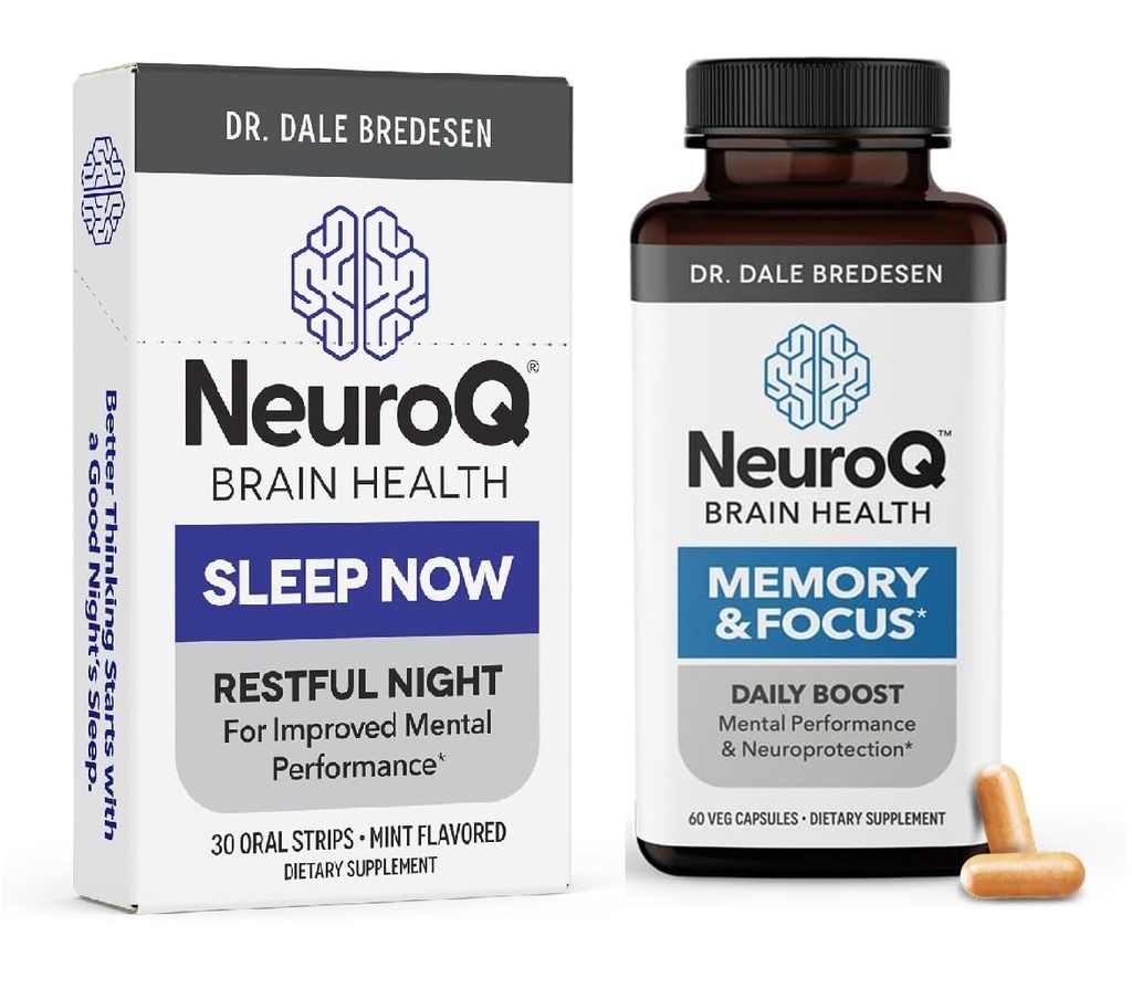 LifeSeasons NeuroQ mälu ja keskendumine SleepNow ribadele - 24/7 Aju tervise tugi - kognitiivse unefunktsiooni parandamine - 30 päeva pakkumine
