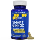 LOODUSLIKUD VARAD Ginkgo Biloba Täiendus 200mg Panax Ginseng & 200mg Bacopa Monnieri - Aju täiendused mälu ja fookuse jaoks - Korea ženšenn aju tervise toetamiseks - 60 Ginkgo Biloba kapslit