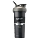 BlenderBottle Classic V2 Shaker Bottle Ideaalne valgu raputamiseks ja enne treeningut, 28-kordne, hall / must, must vari