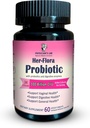 Arsti labor Her-Flora Naiste probiootiline 100 miljardit CFU kapsli kohta, mitte-GMO, 34 tüve, prebiootikumid ja seedeensüümid, Gut & Vaginal Health, H.Pylori Support, 60 Veg Caps, 2-kuuline pakkumine!