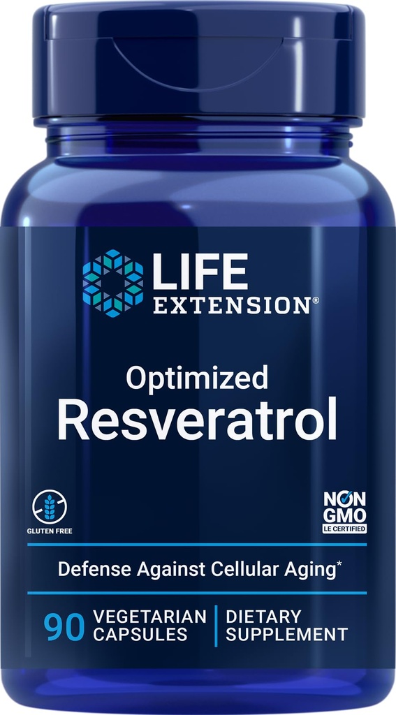 Optimeeritud resveratrool, 90 taimetoitlast kapslit