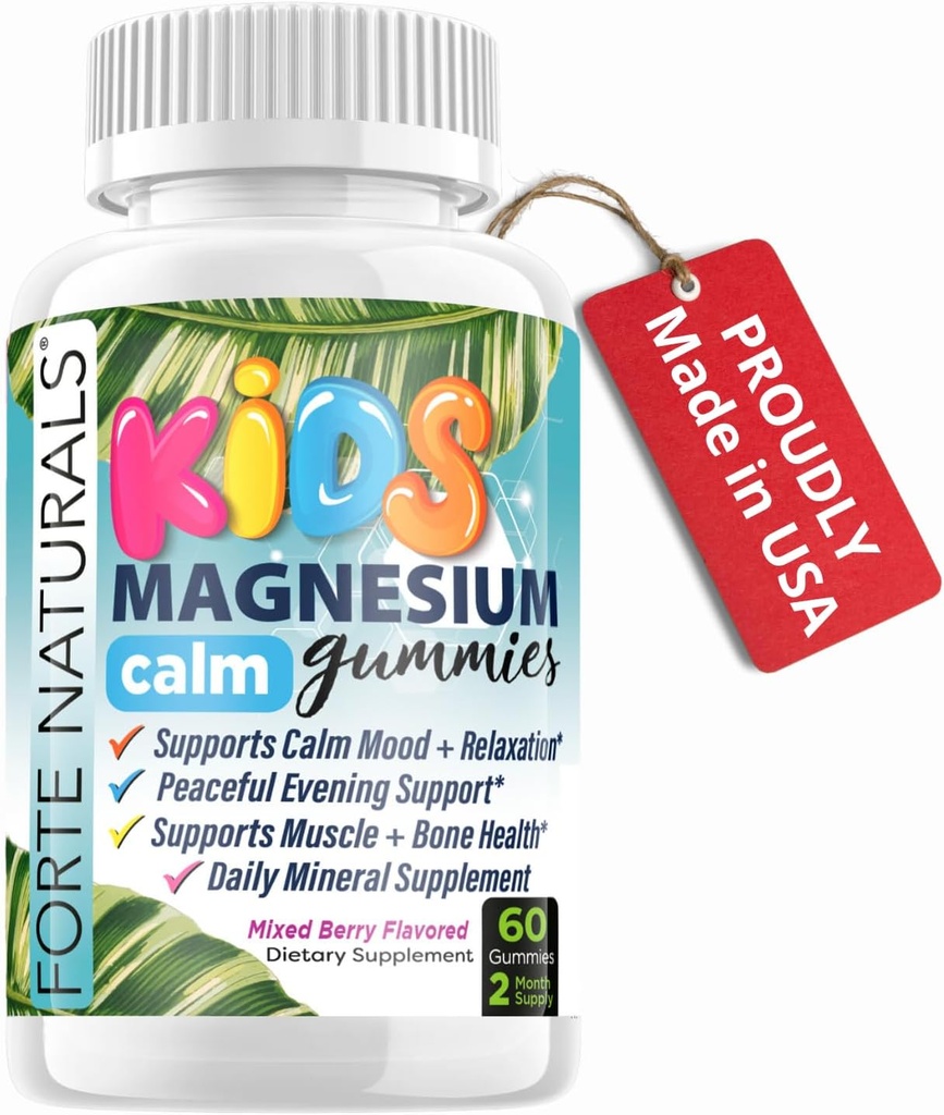 Lapsed Magneesium Rahulik Gummies Sleep, Bedtime, 60 Loe Toidulisandid Made USA