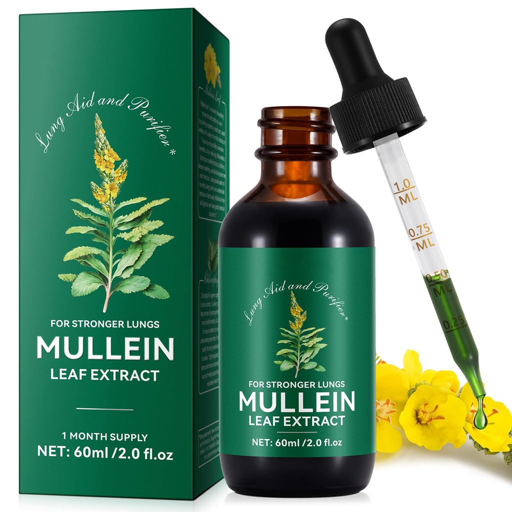 Mullein tilgad, Mullein Leaf ekstrakt kopsudele, Mulleins Leaf tilgad kopsude puhastamiseks ja Phlegm, kiire imendumine Võimas Mulleins ekstrakt tugevamatele kopsudele (1)