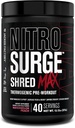 Jacked Factory Nitrosurge Shred Max Preworkout - High-Performance Thermogenic Pre Workout Pulber meestele ja naistele - L Tsitrulline, Atsetüül L Karnitiin, Orgaaniline Kofeiin - 40 Servings, Arbuus Virsik