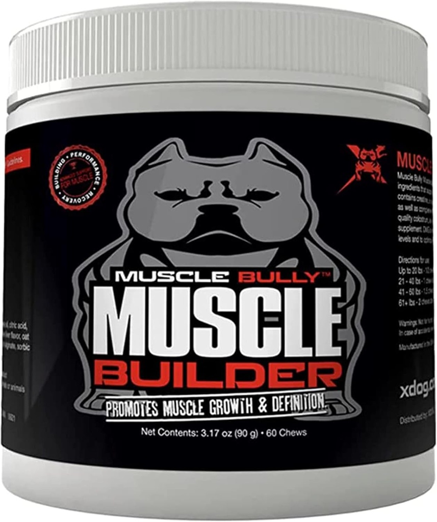 Koerte lihaste ehitaja - ühendab kliiniliselt tõestatud lihaste ehitamise koostisosad, mis toetavad lihaste kasvu, suurust, määratlust ja vastupidavust. Ultimate Canine Muscle Building Supplement.