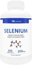 ML Naturals Selenium 200mcg 240 köögiviljakapslid. Toetab immuunsüsteemi tervist, NSF- sertifitseeritud ja cGMP- nõuetele vastavat
