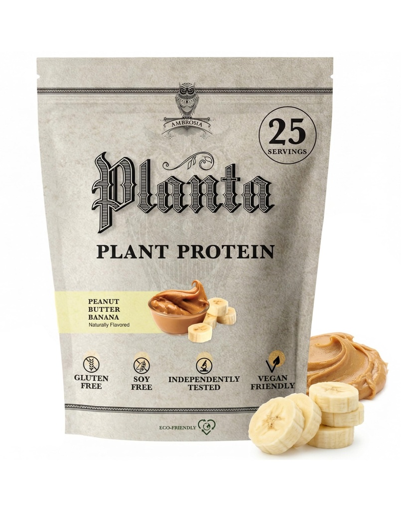 Ambrosia Planta - Premium taimepõhine valk (maapähklivõi banaan)