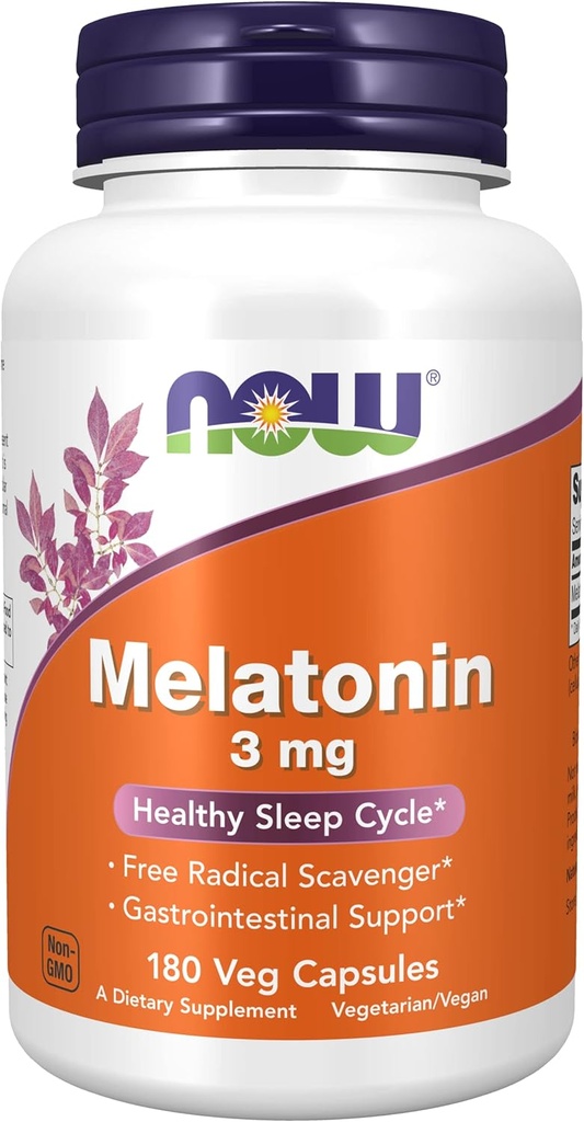 Melatoniin 3 mg 180 kapslit ( 2 pakendis )