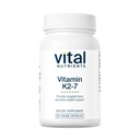 Elutähtsad toitained Vitamiin K2-7 | soodustab südame-veresoonkonna, südame, luude tervist * | K2-vitamiin + MK7 | Vegan-K-vitamiini lisand | Gluteen, piim, sojavaba | Mitte-GMO | 60 kapslit