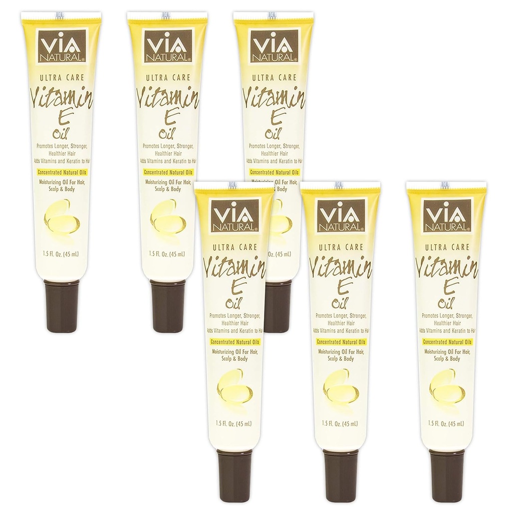 (PACK OF 6) Via Natural Ultra Care Oil - E-vitamiin (1,5oz)