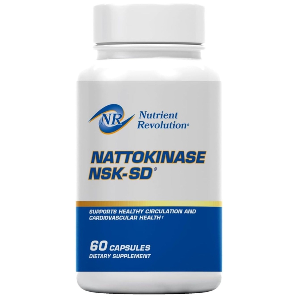 NSK-SD Nattokinaas - Kardiovaskulaarne tugi - Suure potentsiga Nattokinaasi lisand - optimeerib vereringet, mitte-GMO, taimetoitlane, JHFA & JNKA Tunnustatud - 60 Ct
