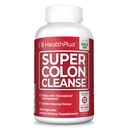 Health Plus Super Colon puhastab 120-päevase pakkumise õrn soolestiku puhastamiseks, Psyllium Husk, kõhukinnisuse leevendamiseks probiootikumid ja seedetrakti tugi, 480 kapslit