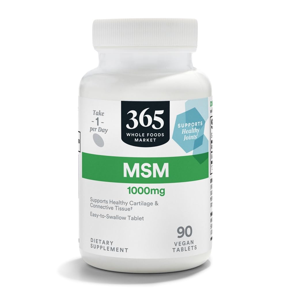 365 poolt kogu toiduturg, MSM 1000Mg, 90 tabletti