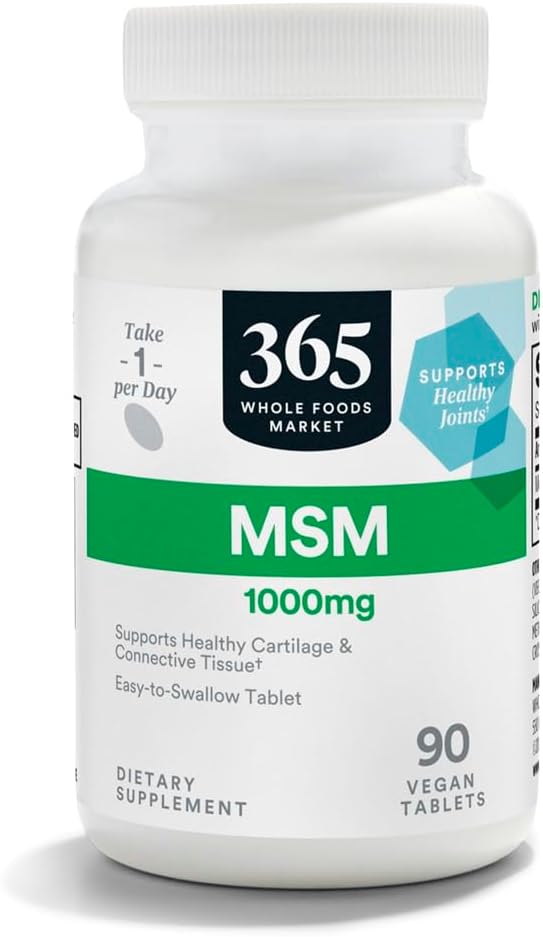 365 poolt kogu toiduturg, MSM 1000Mg, 90 tabletti