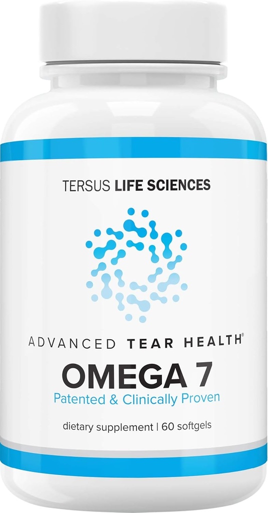 Cardia 7: Tear Health - 60 Count - Advanced Dry Eye - Omega7 Natural - Abistavad kuiva silma, pisara kvaliteedi ja rahustab ärritust