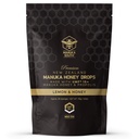Manuka Honey tilgad UMF 15+ / MGO 514+ & Propolis tilgad valmistatud Uus-Meremaal - looduslikud koostisosad - rahustavad tilgad - sidrun ja mesi maitse - 25 tilka