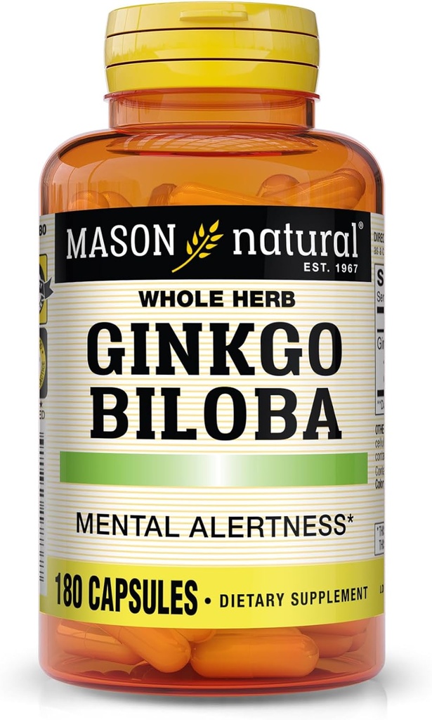 Masoni vitamiinid Ginkgo Biloba kapslid, 180 loend