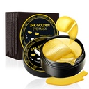 Silmapastade all, 24K kuldse silmamask, 60PCS silmamaski all, kollageengeelpadjad plaastrid Kergete kortsude ravi Puffy Eyes Dark Circles Anti-Aging niisutav, Fine Lines Eye Bags Naised Mehed