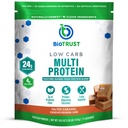BioTrust Low Carb Protein Pulber - Tervislik Isoleeritud vadakuvalgu pulber ja kaseiinisegu rohttoidust, karjamaal kasvatatud veised, pluss seedeensüümid - Soolatud karamelli, 14 Servingut