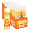 Vive Organic Digest + Immunity Dual-Boost Shot, Cold-Pressed Aloe Vera, Apple Cider, Probiootikumid, 2 g Fiber, Gluteenivaba, Vegan, 2 Fl Oz (Pack of 12)