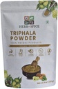 Triphala pulber Mitte-GMO, Gluteenivaba, 100% toores, Allikas Indiast, Amla taimsed valemid, Haritaki, Bibhitaki, pakendatud taassuletavasse Zip Lock Pouch (227 Gram)
