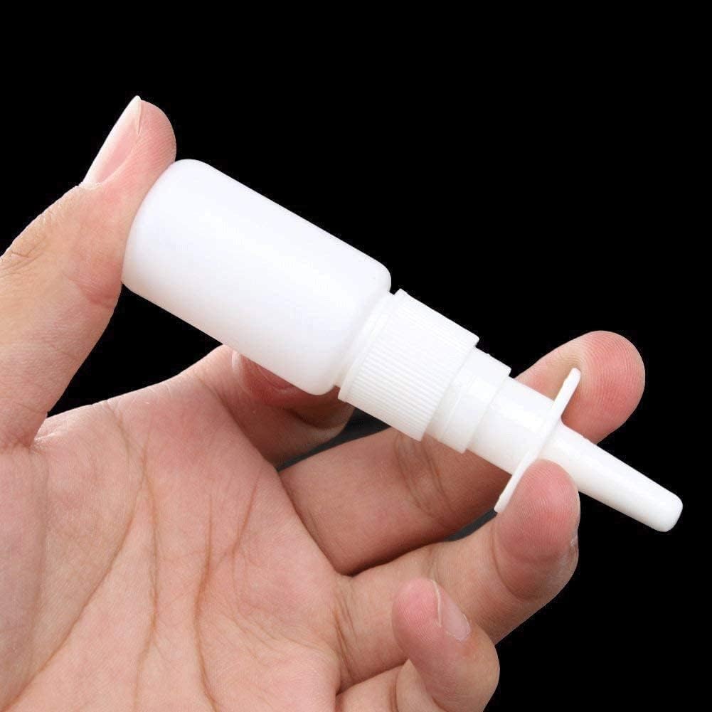 2pcs Tühjad korduvtäidetavad valged plastist meditsiinilised ninasprei pudelid Pump Sprayer Konteiner Vial Pot soolase vee pesemiseks Rakendused Deft Design Sinus Medicine