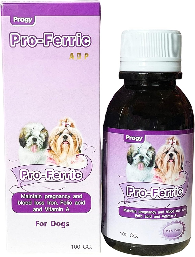 PRO-FERRIC 100 CC. Vedel toonik Parim lemmikloomade veretõstuk koertele Kutsikad Raud ja multivitamiinid Lisa Ülisuurenev loomade immuunsus Energia ja võimsus, Fool B6 B12 soodustab punaste vereliblede
