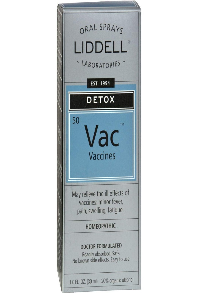Liddell Homöopaatiline Vaktsiin Detox Suukaudne tilgad - 1 Oz