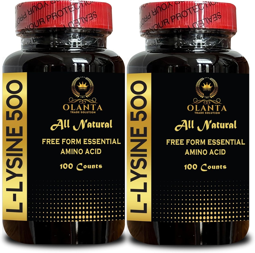 L-LÜSIIN 500 - Aminohappe vitamiinilisand, menopausi energialisandid naistele, vaba vormi aminohapete lisand, soodustab naha ja huulte terviklikkust - 2 pudelit 200 loeb