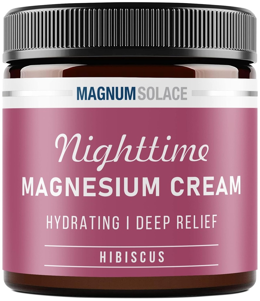 Magneesium Lotion - öine kreemi hüdreerimine Rakenda jalgadele, kätele või rinnale - Topical Chloride USA valmistatud ja ohutu lastele (Hibiscus)