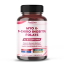 Ultra Myo & D-Chiro Inositool koos folaadiga, vitamiin C & D3 - All-in-1 toidulisand tervislike tsüklite, hormonaalse tasakaalu ja ainevahetuse toetamiseks - valmistatud USA-s 150 kapslit