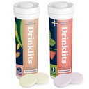 Joogiklaasid Ingveri-Lime elektrolüüthüdraat & maasika immuunsustabletid (2) Tube Combo Pack | Great Maste – Gluteenivaba – Daily Use | 20 Servings (10 tabletti toru kohta)