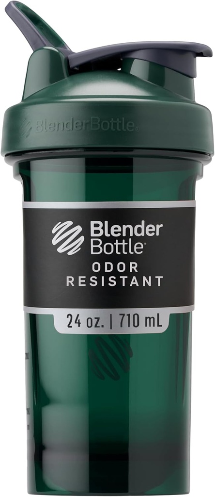 BlenderBottle Shaker Bottle Pro seeria Ideaalne valgu raputamiseks ja Pre Workout, 24-Ounce, roheline