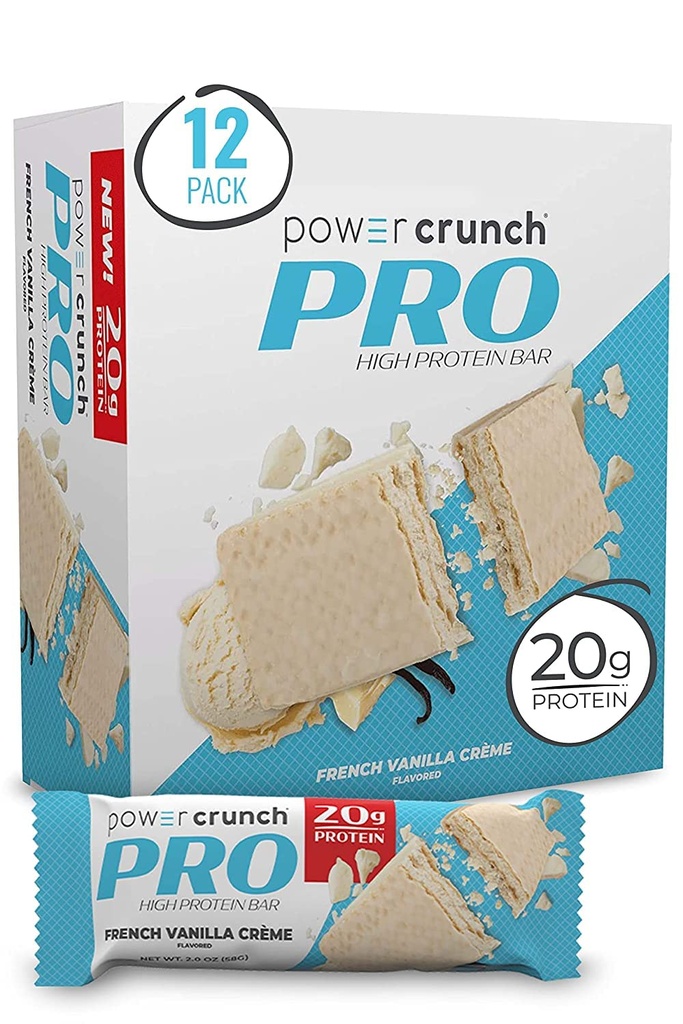 Power Crunch PRO, Prantsuse Vanilla Crème, 2 Ounces (12 krahv)