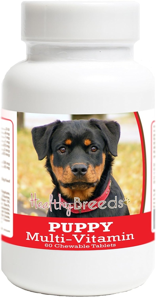 Tervislikud tõud Rottweiler Kutsikas Koer Multivitamiinid Tablett 60 Count