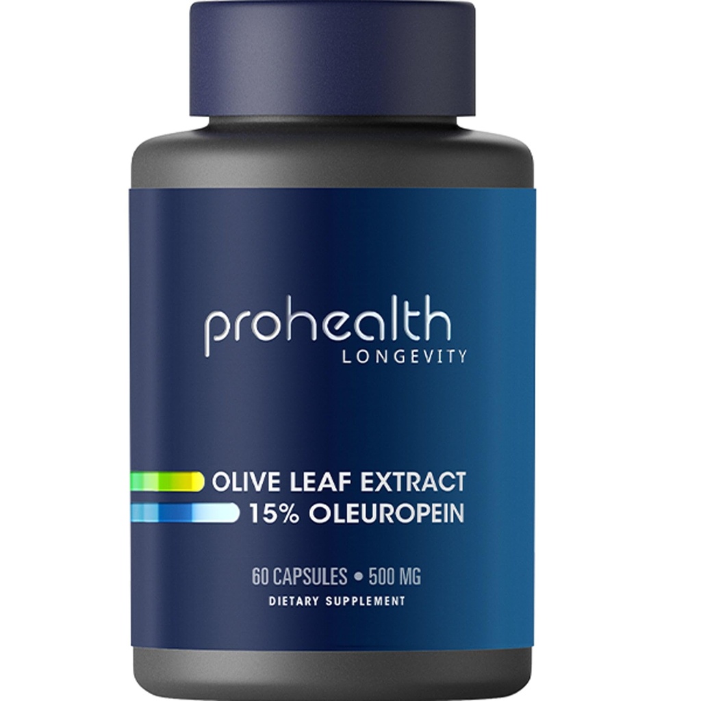 ProHealth Olive Leaf Extract (15% Oleuropein) (500 mg, 60 Veggie kapslit)