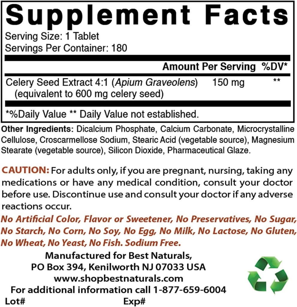 Parim looduslik seller Seed 600 Mg ja magneesiumglütsinaat 425 mg