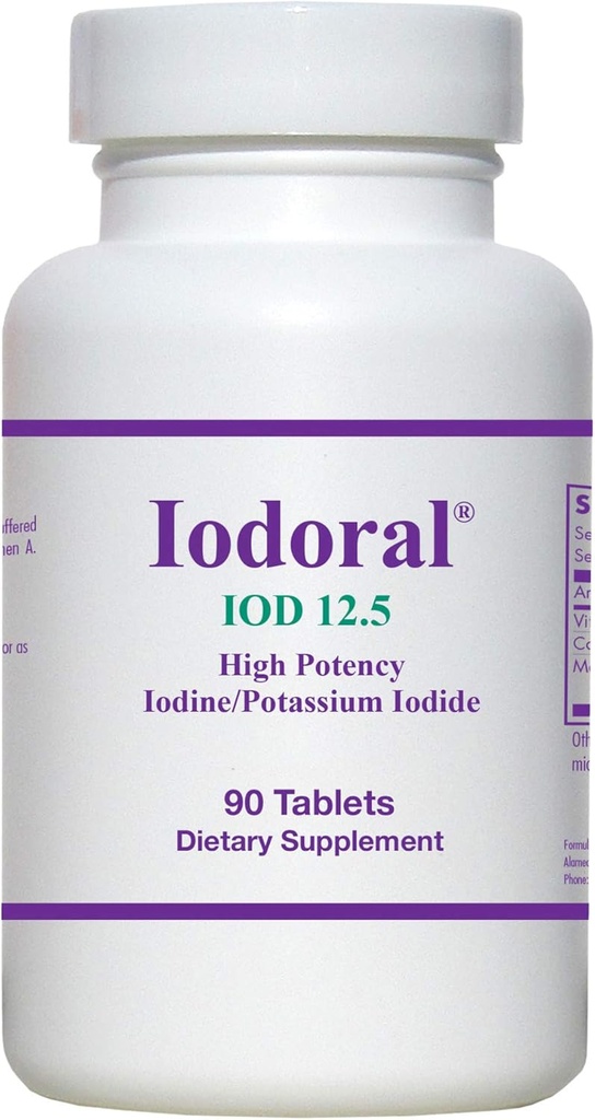 OPTIMOX Iodoraal Suure tugevusega jood Kaaliumjodiid Kilpnäärme tugi