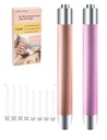 Ear Pick，Ear Wax Removal Tool，LED Lights Ear Cleaning Kit，Updated Version、Non-Slip，Soft Safety Spoon Head，Replaceable and Easy to Clean，Safe Material