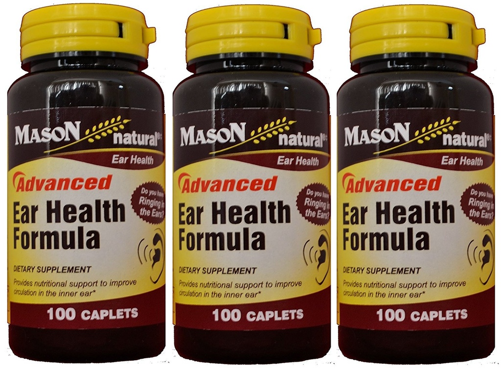 Mason Natural Advance Ear Health Formula Bioflavonoids Plus 100 kapslit pudelipakendis 3 Kokku 300 kapslit