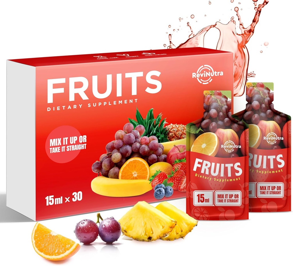 Super Fruit Vedel mahl - 30 kotti Superfoods Puuviljade täiendus naistele, meestele ja lastele - energia, immuunsuse, seedimise ja ainevahetuse toetamine - Vegan, 30 päeva pakkumine
