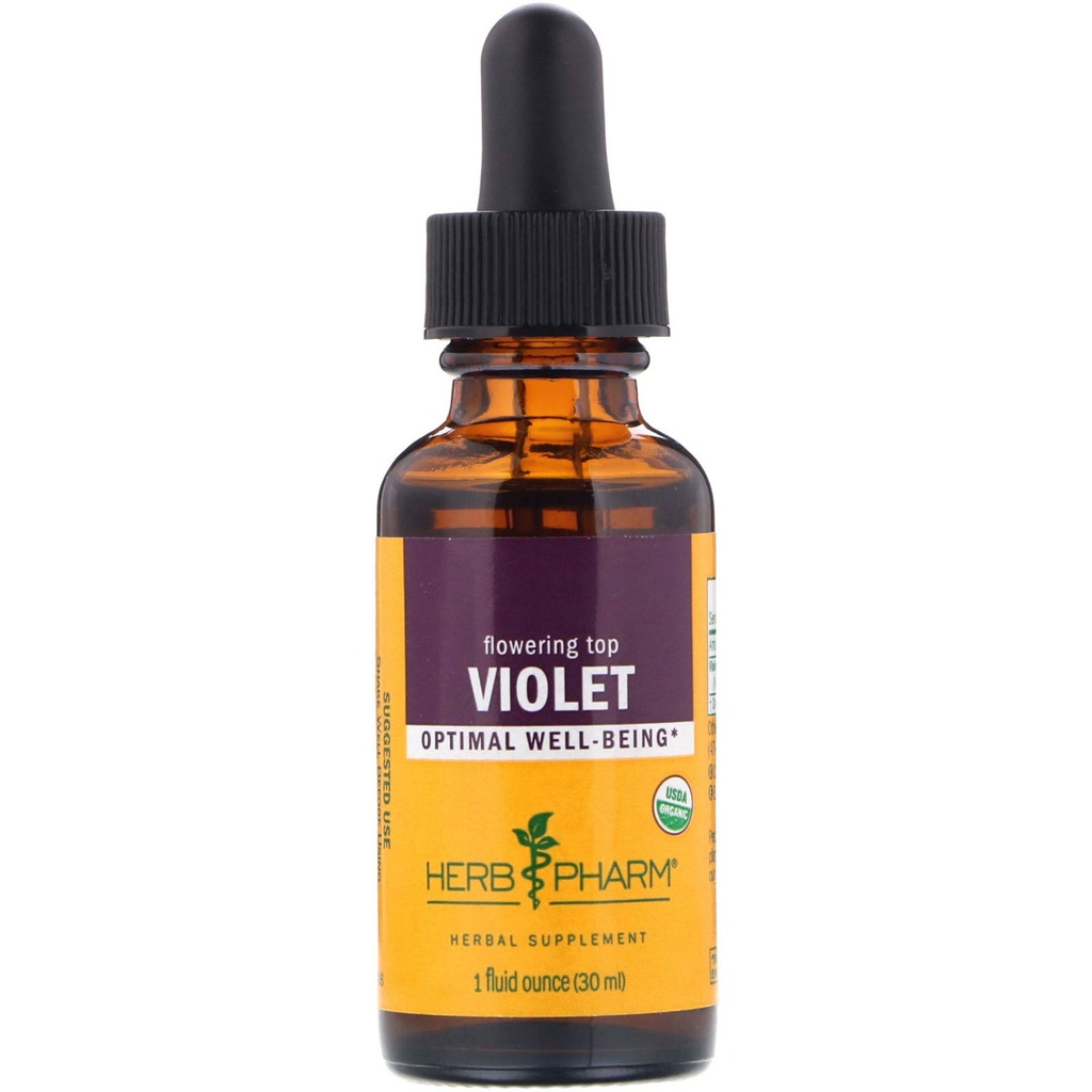Herb Pharm Certified Organic Violet Vedel Extract, 1 Fl oz