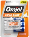 Orajel Touch Free Cold Sore ravi .12oz, Vedel valem, pakub kohest ja sihitud valu leevendamist, boonuse suurust, 6 aplikaatorit.