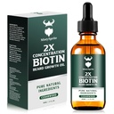 Habemekasvuõli - 2X kontsentratsioon Biotiin Habemeõli meestele (2 oz) - looduslikud meeste habemeõli argaaniaõli, jojobaõli ja vitamiiniga, habemekasvu softener, niisutaja (Cedarwood)
