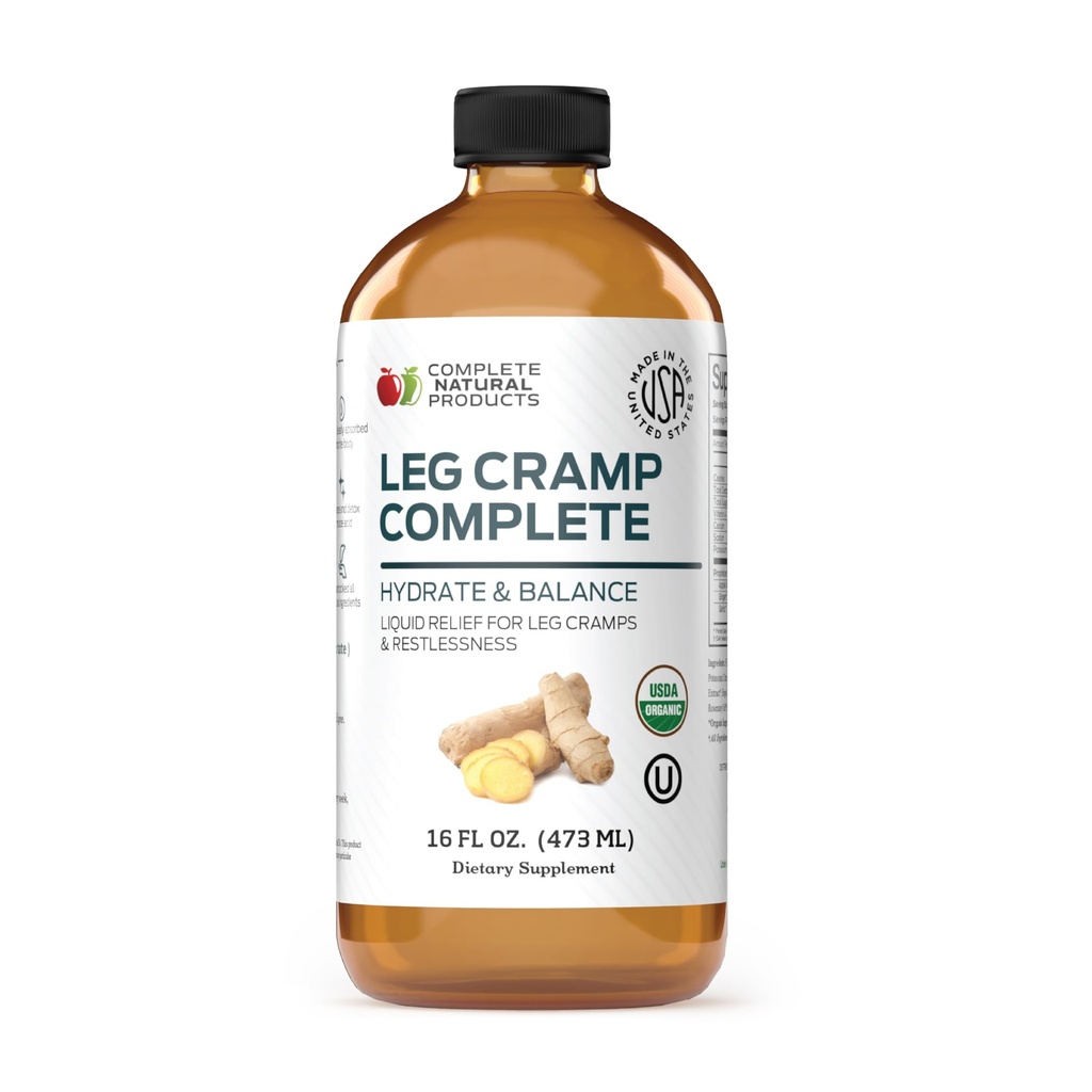 Leg Cramp Complete 16oz - Natural Vedel Orgaaniline Amish Lihas, Jalg ja jalg Kramp Abinõu, Vitamiin ja täiendus