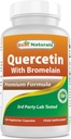 Parim looduslik Quercetin koos Bromelain Veggie kapsliga - 800 mg Quercetin & 165 mg Bromelain (2400 GDU / g), 120 krahv