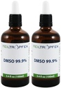 2X DMSO 99,9% Pharma koostisosad | Madal lõhn - dimetüülsulfoksiid vedelik | 2X 3,4 Oz - 2X 100 ml | Kõrge puhtus | Kahe  Se Heiltropfen® komplekt