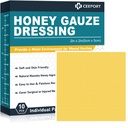 Manuka Honey Gauze Wound Dressing 2" x 2",10 Pack Manuka Honey Haavahoolduspadjad, Medical Grade Honey Bandages haavahoolduseks, Honey Patch kiiremaks paranemiseks põletustest, abrasioonidest, lõikamistest ja sooltest